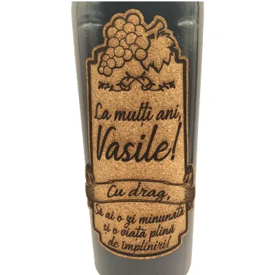 La multi ani vasile, editie limitata, vin rosu cabernet sauvignon, demisec, 750ml, 13.5% alcool